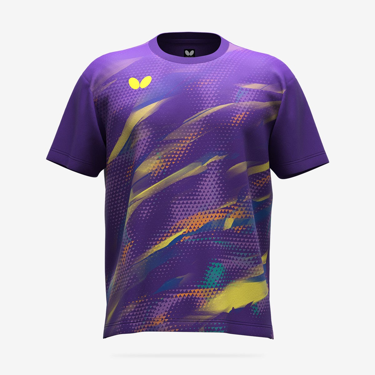 Butterfly Adross Table Tennis T-Shirt - Purple - Front